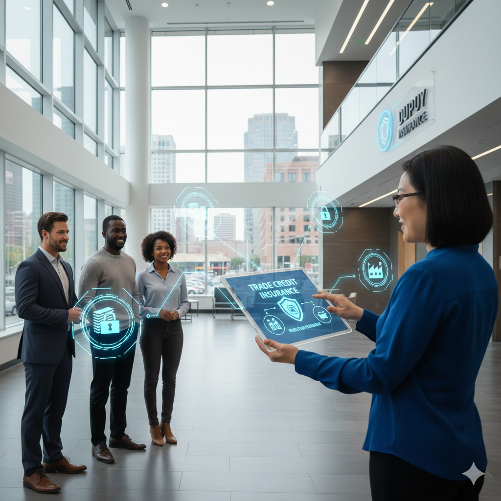 Trade credit insurance protecting receivables