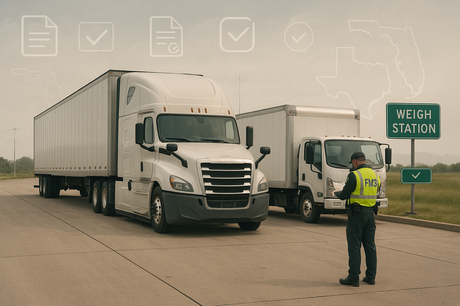 How to confirm FMCSA filings for a Florida trucking business