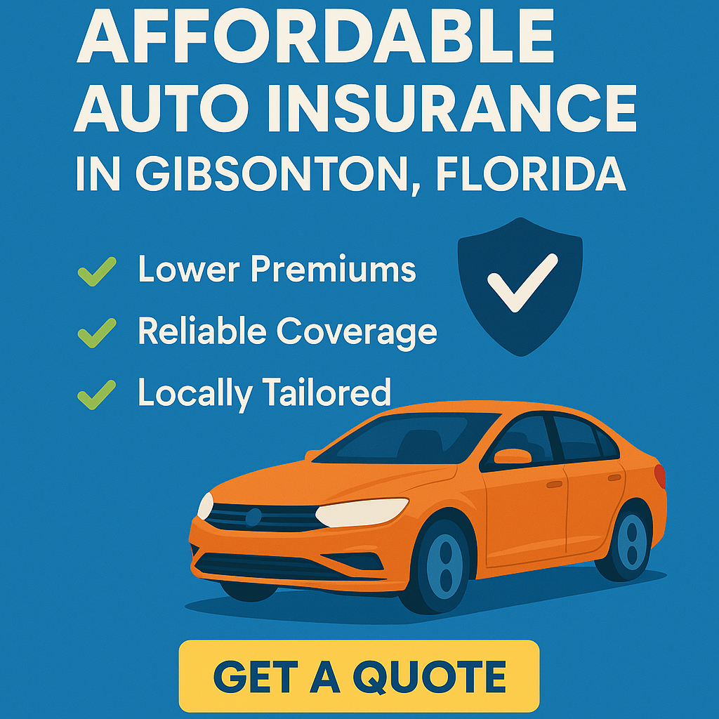 Car insurance coverage illustration for Gibsonton drivers